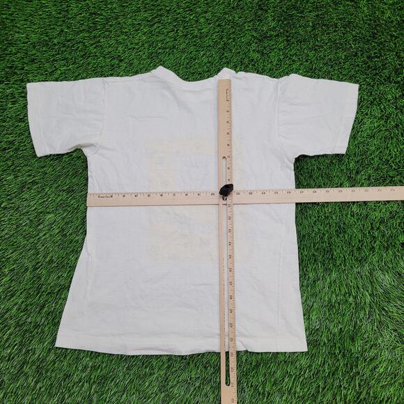 Vintage 90s Fido-Dido No-Problem Shirt Womens XS 17x22 White - Picture 2 of 13